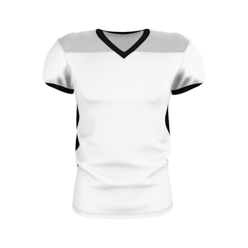 Badger Sport Adult Elusive Football Jersey, Sizes 2XL-4XL (A00173-029008), Color 'White/Black'